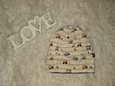 Beanie Kopfumfang 46-48cm "Fahrzeuge"